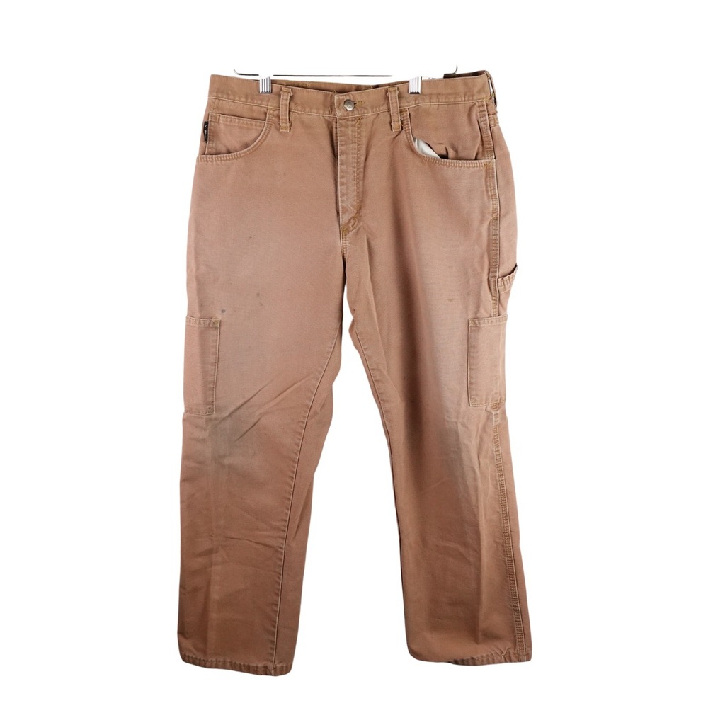 Bulwark‎ FR Mens Brown Flame Resistant Work Pants Carpenter Canvas 36x37 PLJ8BD2